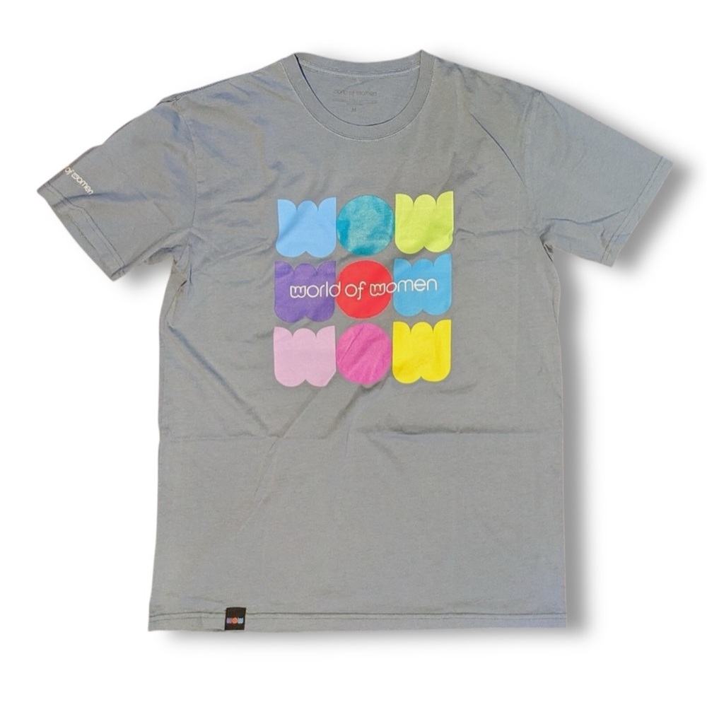 World of Women WOW T-shirt Teal Green Medium Unisex 100% Cotton. Exclusive.